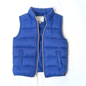 Janie and Jack Boys Blue Puffer Vest Jacket Sz 5-6